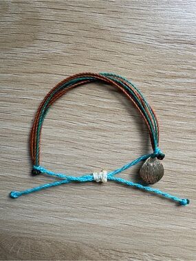 Hand Crafted Waxed Brazillian Cord Charm Bracelet